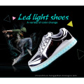 Unisex mujeres hombres USB carga luz intermitente zapatillas LED zapatos